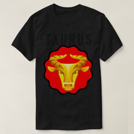 Zodiac Sign Test Taurus Bull T-shirt (Design voorkant)
