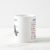 Zodiac Sign van Capricorn Horoscope Koffiemok (Center)