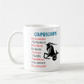 Zodiac Sign van Capricorn Horoscope Koffiemok (Links)