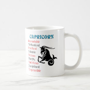 Zodiac Sign van Capricorn Horoscope Koffiemok