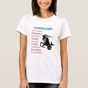 Zodiac Sign van Capricorn Horoscope T-shirt