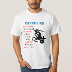 Zodiac Sign van Capricorn Horoscope T-shirt