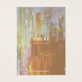 Zodiac Sign Virgo Jewelry Display Kaart (Voorkant)