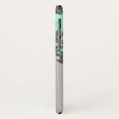 Zodiac Sign Virgo Silver Fractal iPhone X Hoesje (Achterkant/links)