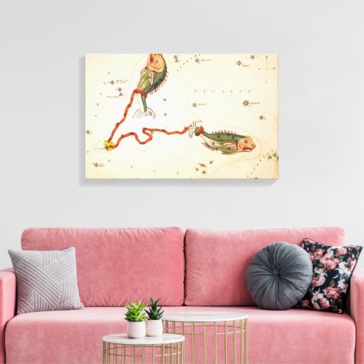 "Zodiac Sign: Vissen" canvas print (Insitu (Woonkamer))