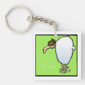 Zodiac-signalen Aries 2-zijdige Sleutelhanger (Voorkant)