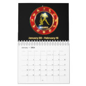 Zodiac-signalen Astrologisch Collectie Wall Agenda Kalender (Jan 2026)