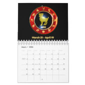 Zodiac-signalen Astrologisch Collectie Wall Agenda Kalender (Mar 2026)