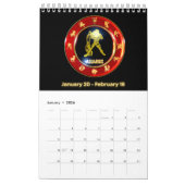 Zodiac-signalen Astrologisch Collectie Wall Agenda Kalender (Jan 2026)