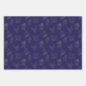 Zodiac-signalen in de sterren, constellaties inpakpapier vel (Voorkant 2)