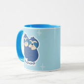 ZODIAC-SIGNALEN MET SLOTHEN EN KOFFIE GEMINI MOK (Voorkant links)