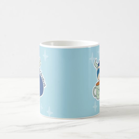 ZODIAC-SIGNALEN MET SLOTHEN EN KOFFIE-TAURUS KOFFIEMOK (Center)