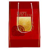 Zodiac-signalen Rat Papercut Chinees jaar 2020 MGB Medium Cadeauzakje (Achterkant)