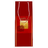 Zodiac-signalen Rat Papercut Chinees jaar 2020 WGB Wijn Cadeautas (Achterkant)