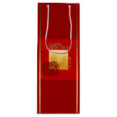 Zodiac-signalen Rat Papercut Chinees jaar 2020 WGB Wijn Cadeautas (Voorkant)