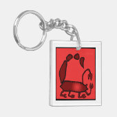 Zodiac-signalen Scorpio 2-zijdige Sleutelhanger (Voorkant Links)
