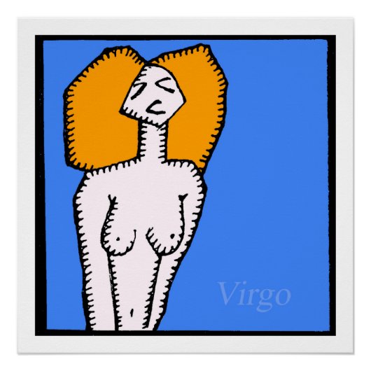 Zodiac-signalen Virgo Birthday Perfect Poster 20x2 (Voorkant)