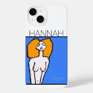 Zodiac-signalen Virgo gepersonaliseerd op Birthday Case-Mate iPhone 14 Hoesje