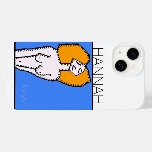 Zodiac-signalen Virgo gepersonaliseerd op Birthday Case-Mate iPhone Case (Achterkant (horizontaal))