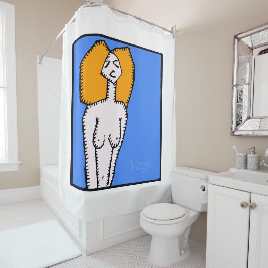 Zodiac-signalen Virgo Shower Curtain Douchegordijn (In situ)
