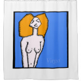 Zodiac-signalen Virgo Shower Curtain Douchegordijn (Voorkant)