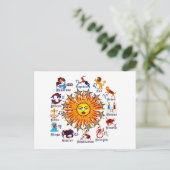 Zodiac-Signs-All-V-1 Briefkaart (Staand voorkant)