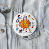 Zodiac-Signs-All-V-1 Ronde Button 4,0 Cm (In situ)