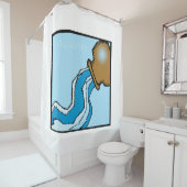 Zodiac Signs Aquarius douchegordijn (In situ)