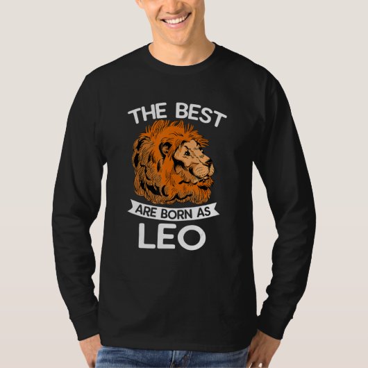 Zodiac Signs Astrology Horoscope  Astrologer Leo J T-shirt (Voorkant)