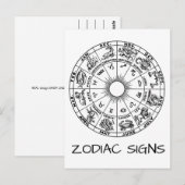 Zodiac Signs Briefkaart (Voorkant / Achterkant)