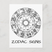 Zodiac Signs Briefkaart (Voorkant)