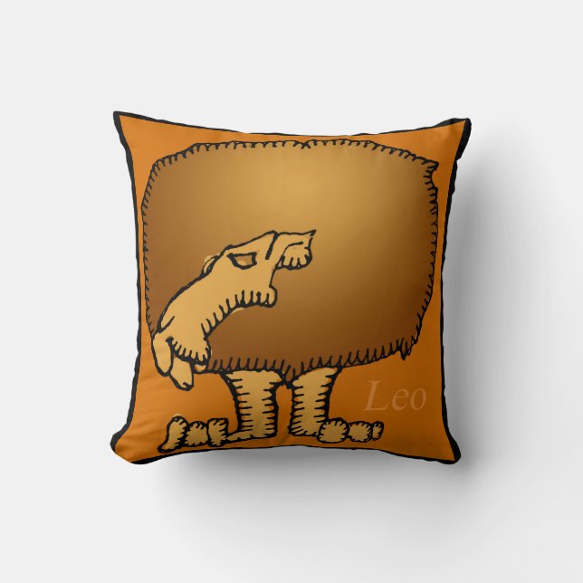 Zodiac Signs Leo Birthday Pillow Kussen (Voorkant)