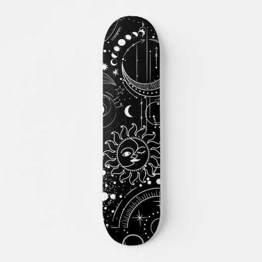 Zodiac Signs Night Sky Constellation Stars Persoonlijk Skateboard (Voorkant)