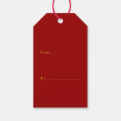 Zodiac Signs Rat Papercut Chinees jaar 2020 GT Cadeaulabel (Achterkant)