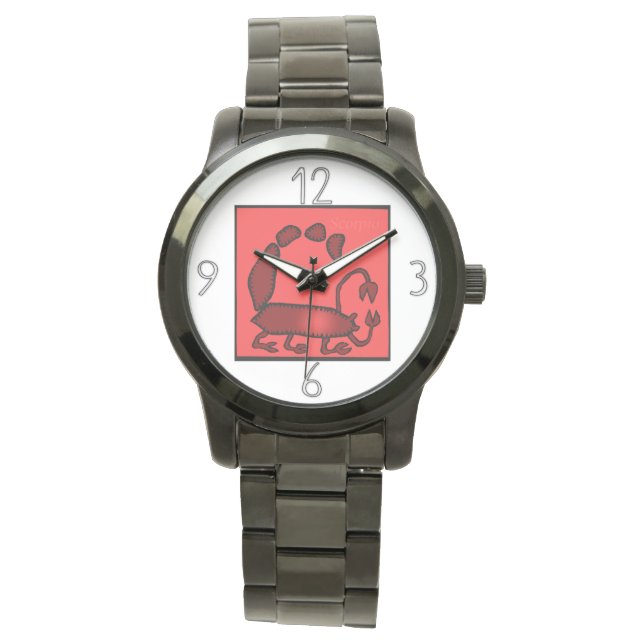 Zodiac Signs Scorpio Birthday Watch Horloge (Voorkant)