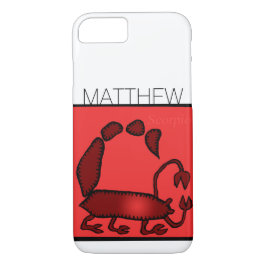 Zodiac Signs Scorpio gepersonaliseerd op Birthday Case-Mate iPhone Case