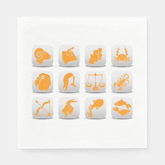 Zodiac Signs Servet (Voorkant)