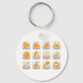 Zodiac Signs Sleutelhanger (Voorkant)