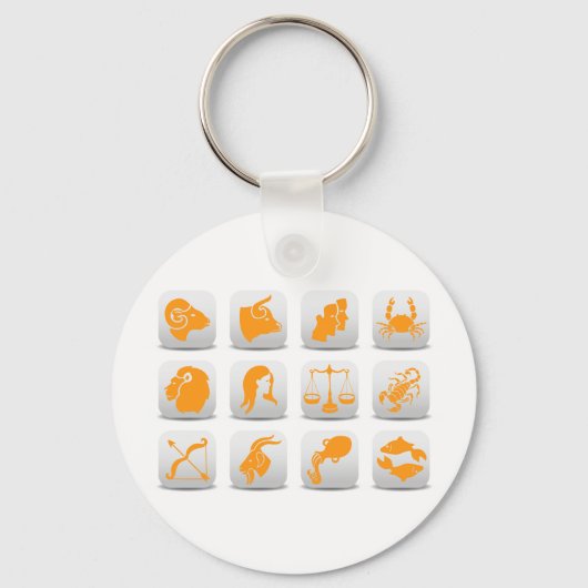 Zodiac Signs Sleutelhanger (Voorkant)