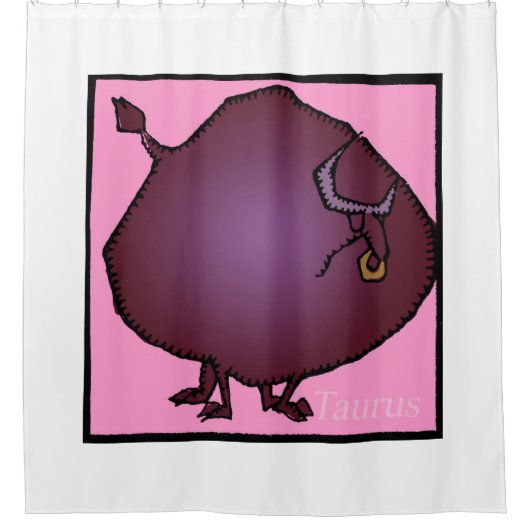Zodiac Signs Taurus Shower Curtain Douchegordijn (Voorkant)