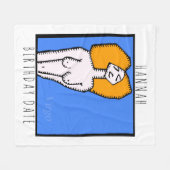 Zodiac Signs Virgo gepersonaliseerd Birthday Blank Fleece Deken (Voorkant (Horizontaal))