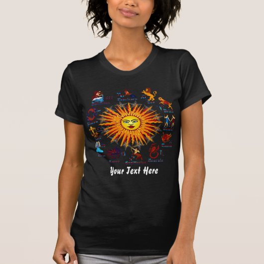 Zodiac Signs Women All V-1 T-shirt (Voorkant)