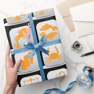 Zodiac Signs Wrapping Paper Cadeaupapier