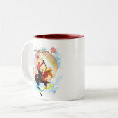 Zodiac Sips Tweekleurige Koffiemok (Voorkant links)
