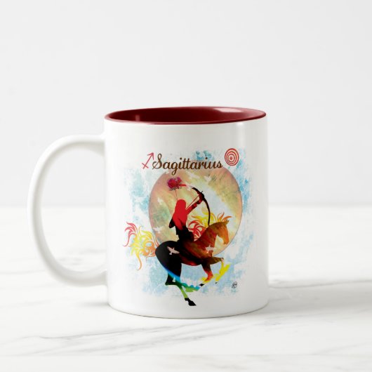 Zodiac Sips Tweekleurige Koffiemok (Links)