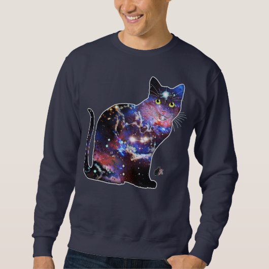 Zodiac Space in Cat T-shirt (Voorkant)