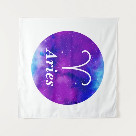 Zodiac Space Nebula Aries Wandkleed (Voorkant (horizontaal))