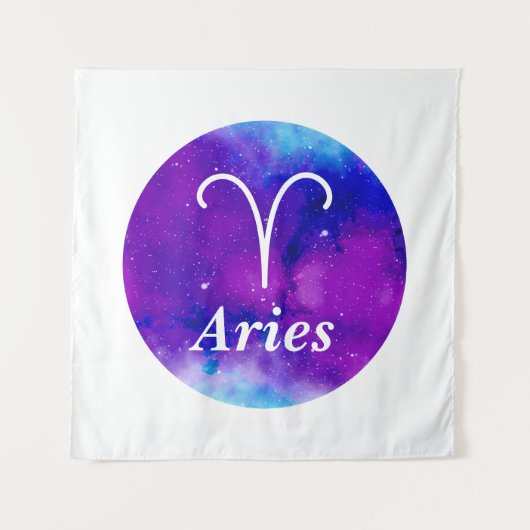 Zodiac Space Nebula Aries Wandkleed (Voorkant)