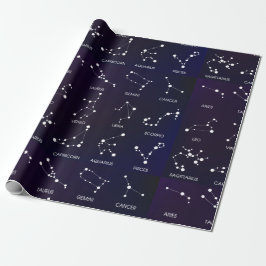 Zodiac Star Constellations Craft of Gift Cadeaupapier