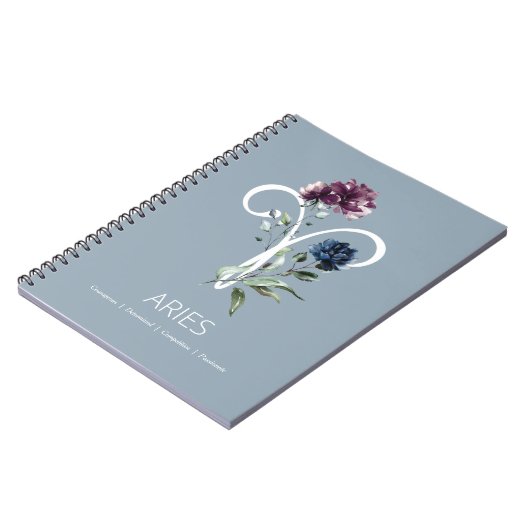 Zodiac Star Sign Aries Notitieboek (Linkerzijde)